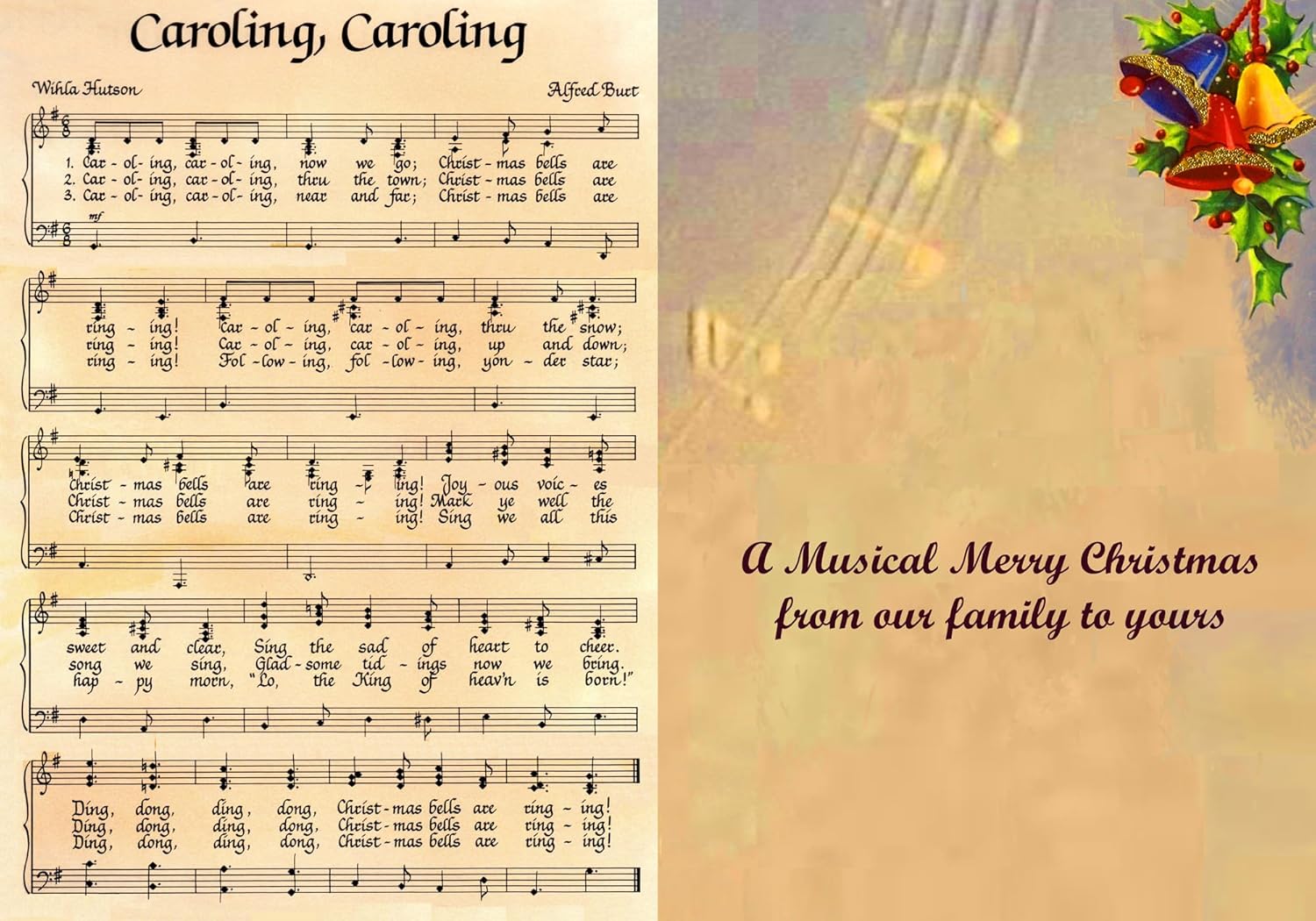 Caroling, Caroling: Musical Christmas Card 🎶