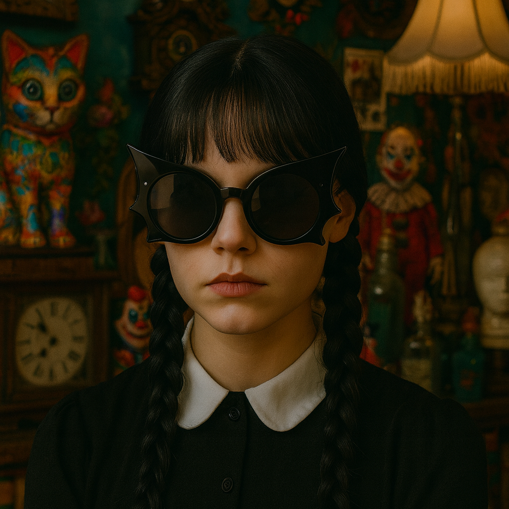 Midnight Flight Batwing Shades – Gothic Avant-Garde Sunglasses