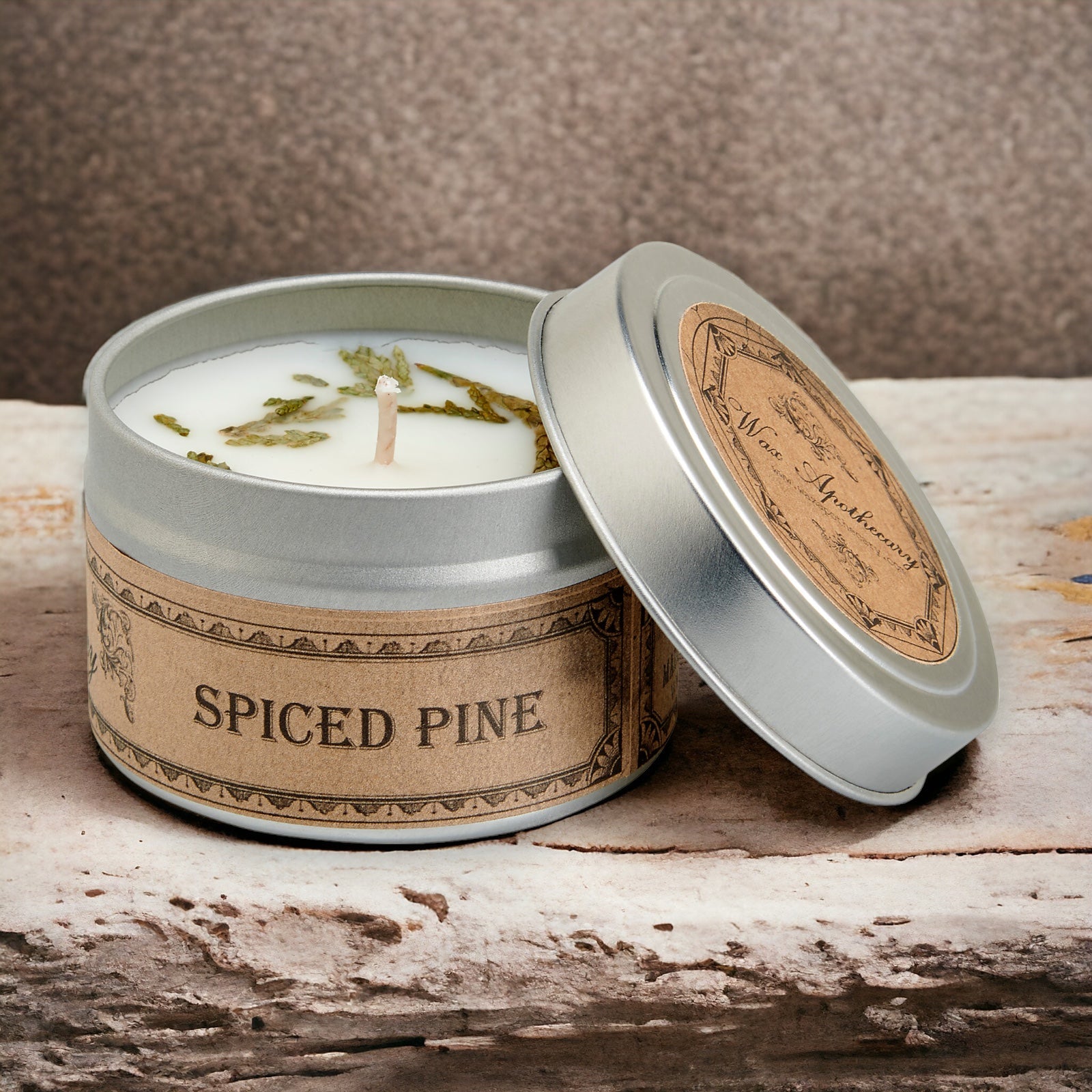 Spiced Pine Botanical Candle Travel Tin *Seasonal