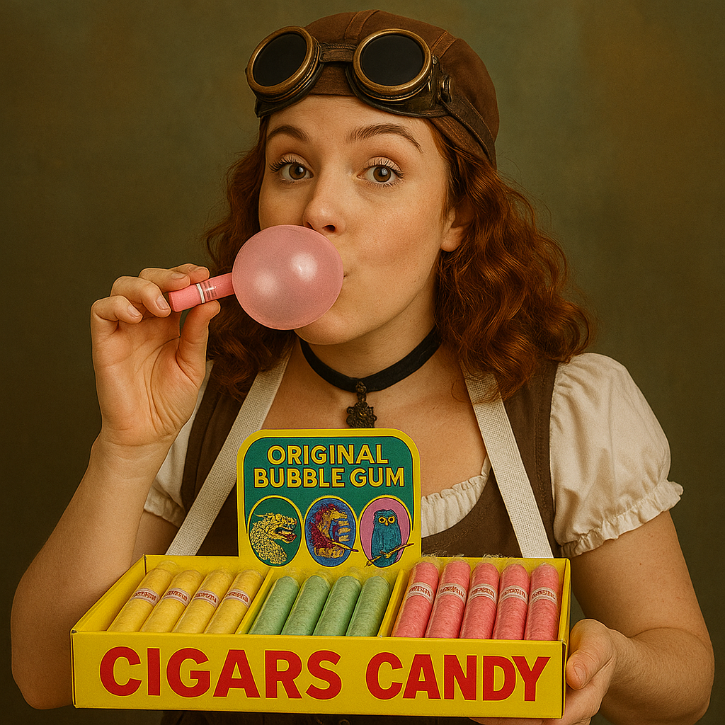Candy Bubblegum Cigars – Nostalgic Fruit-Flavored Celebration Candy (Sold Per Cigar)
