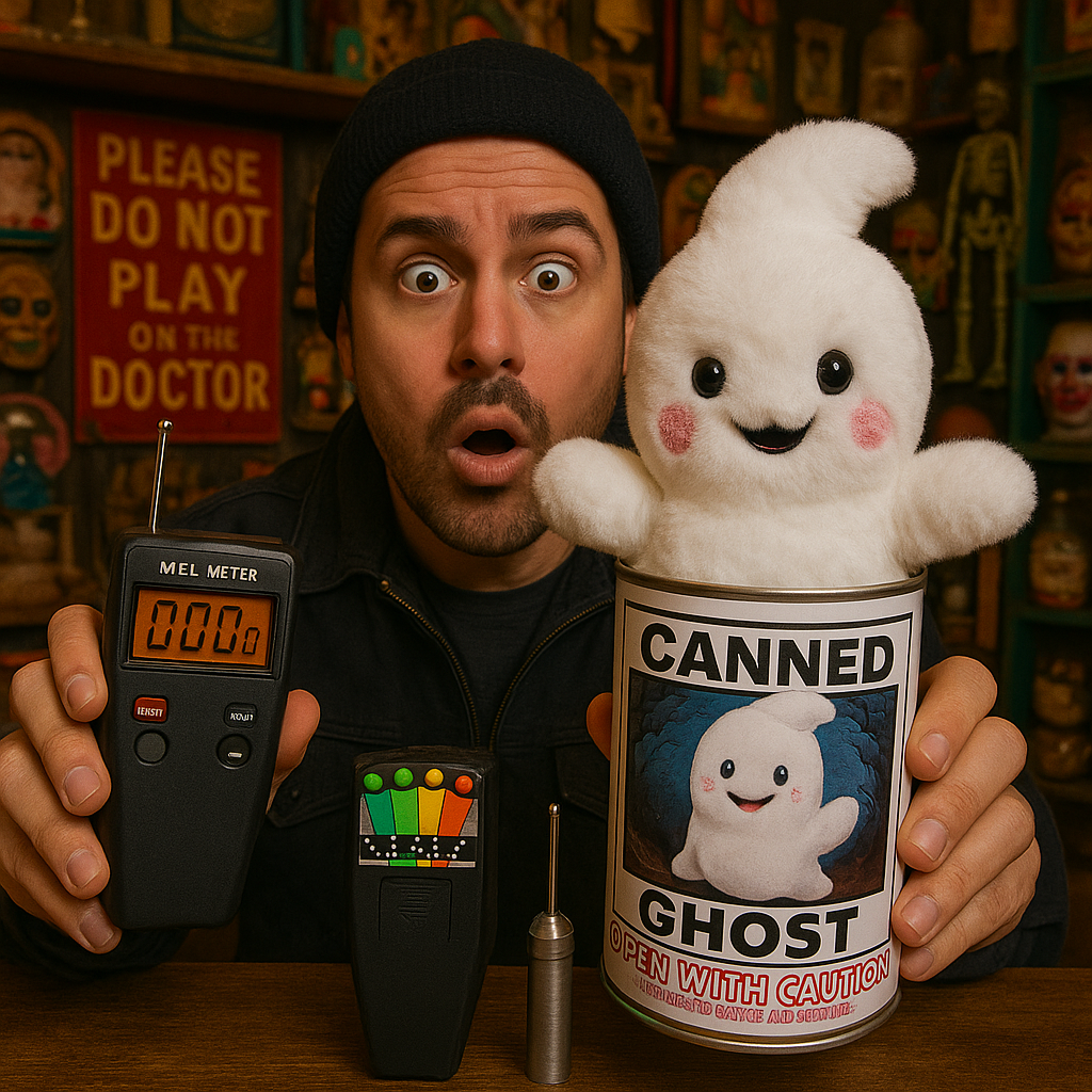 Canned Ghost – Haunted Plush Spirit Collectible in a Can (Spooky Paranormal Novelty Gift)