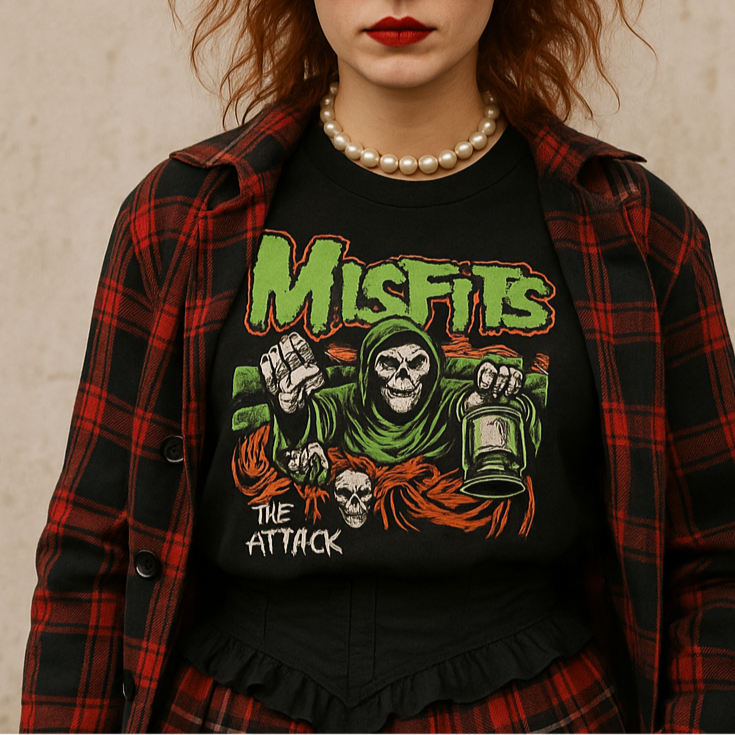 Misfits “The Attack” T-Shirt – Horror Punk Band Graphic Tee