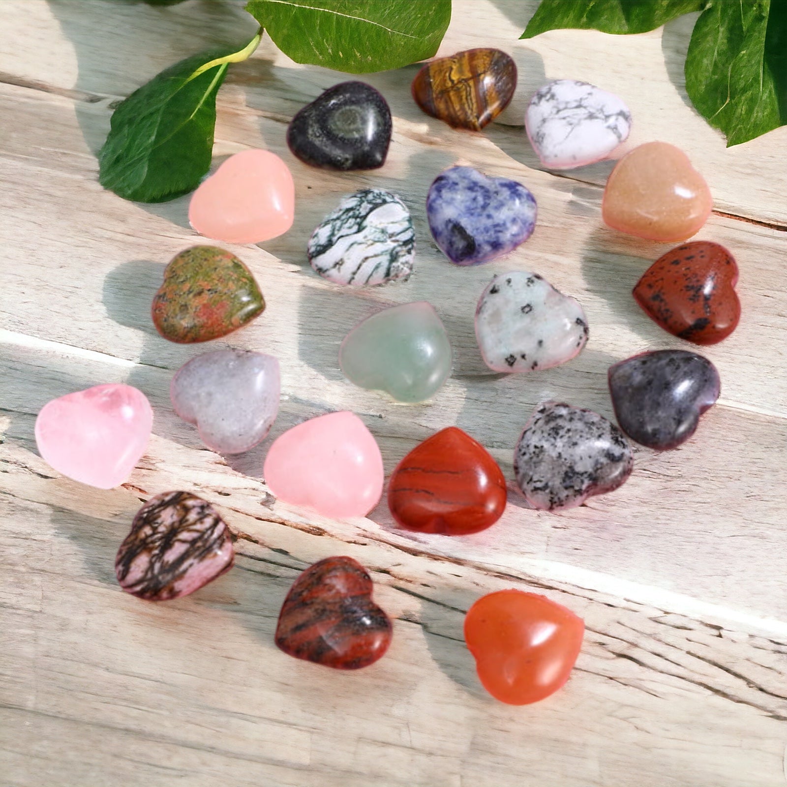 Heart Hand-cut Gemstone Crystal Stone