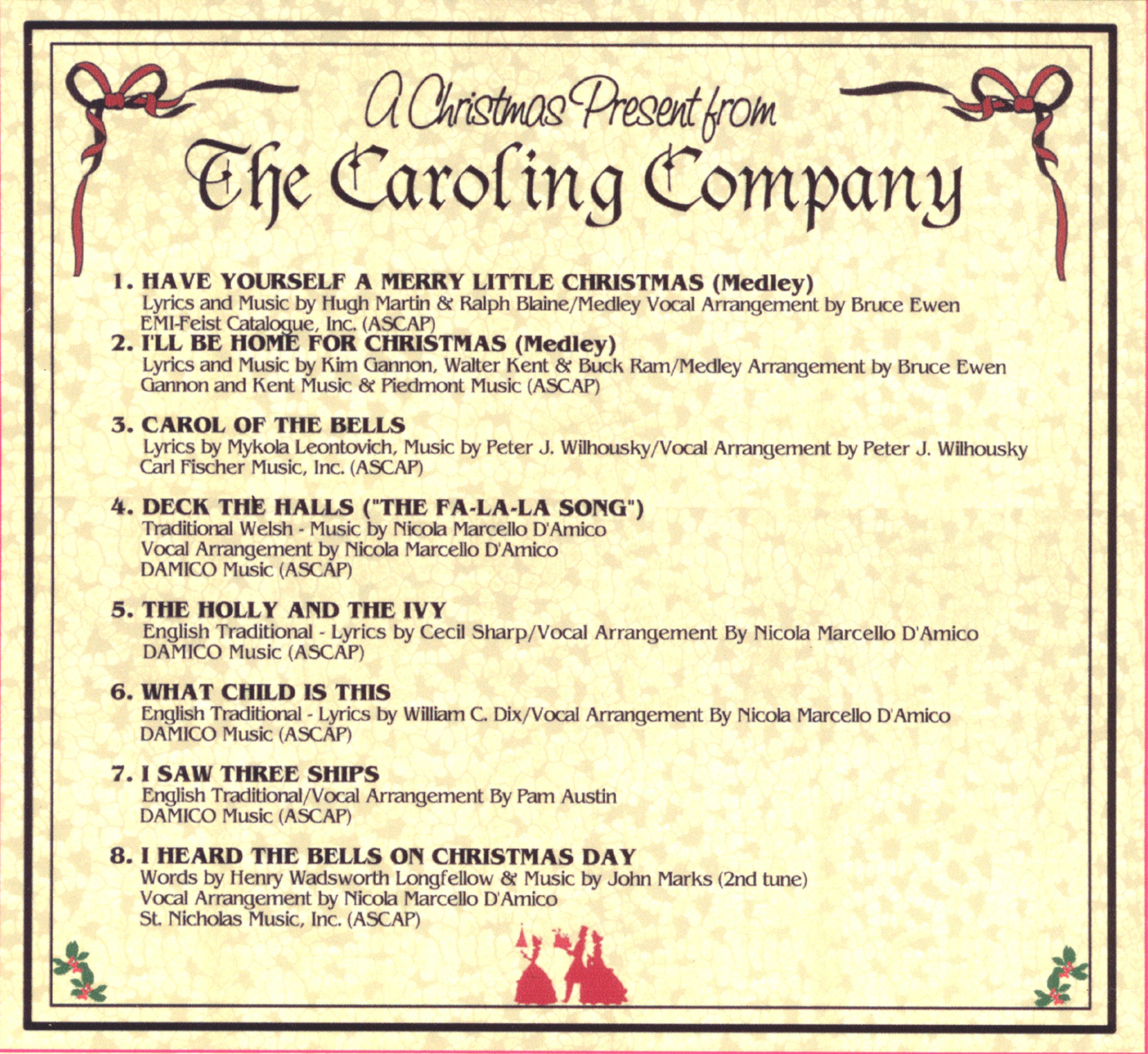A Christmas Present from The Caroling Company CD