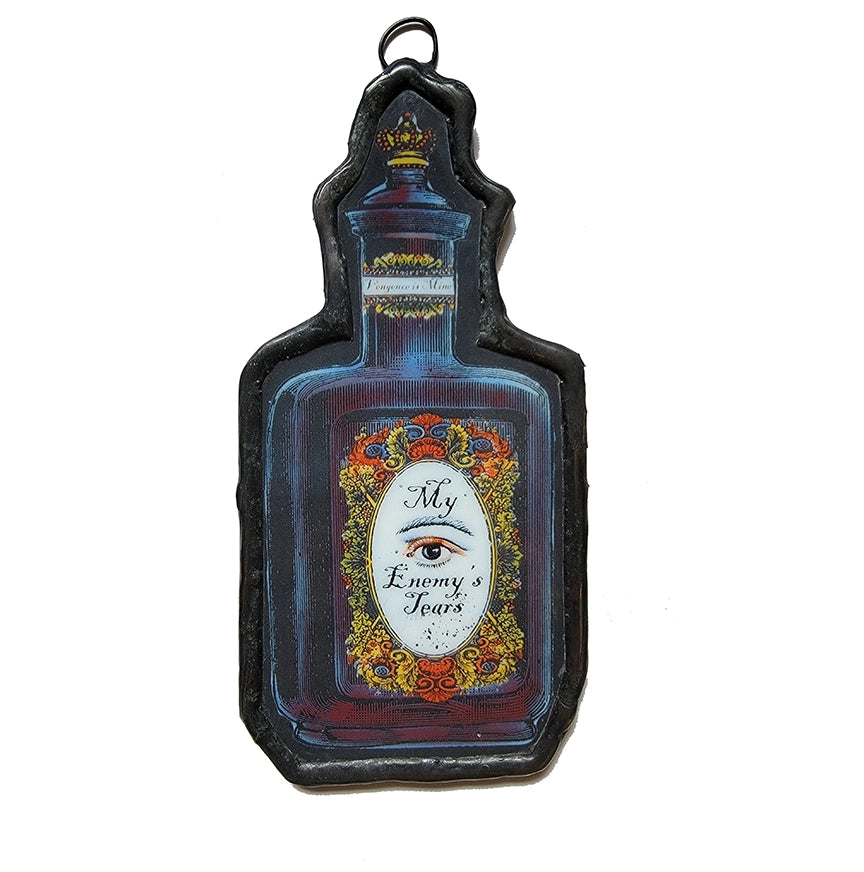 🧪 “My Enemy’s Tears” – Victorian Curiosity Glass Ornament