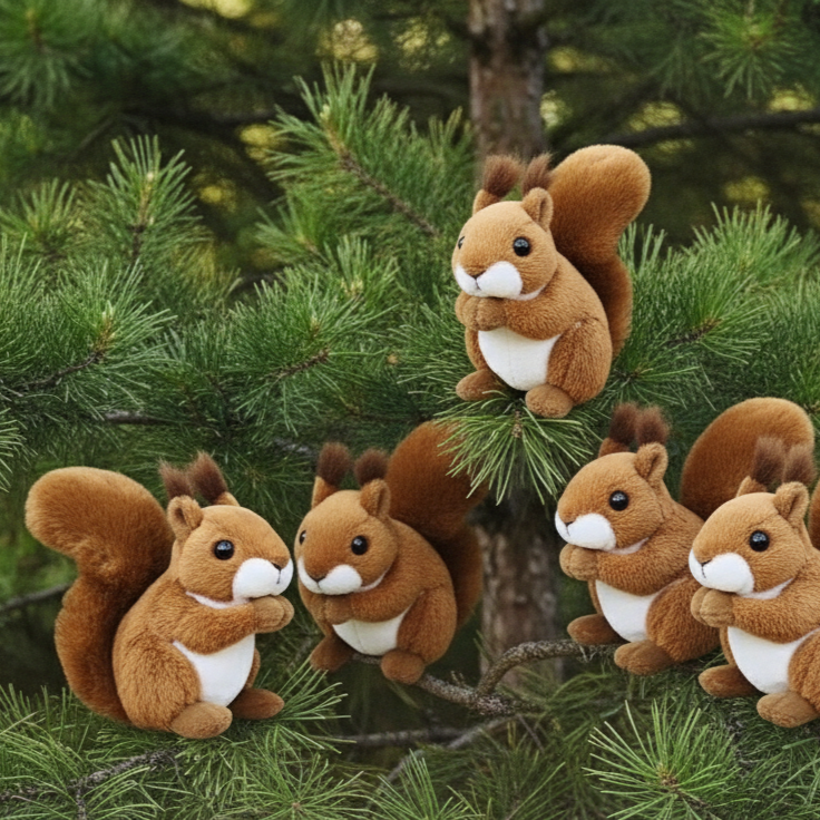 Canned Mountain Squirrel – Idyllwild Woodland Mischief Plush Collectible in a Can