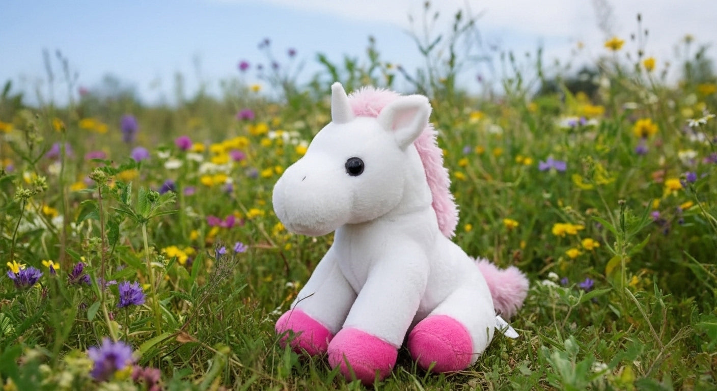 Canned Unicorn – Whimsical Idyllwild Forest Myth Plush Collectible in a Can (White)