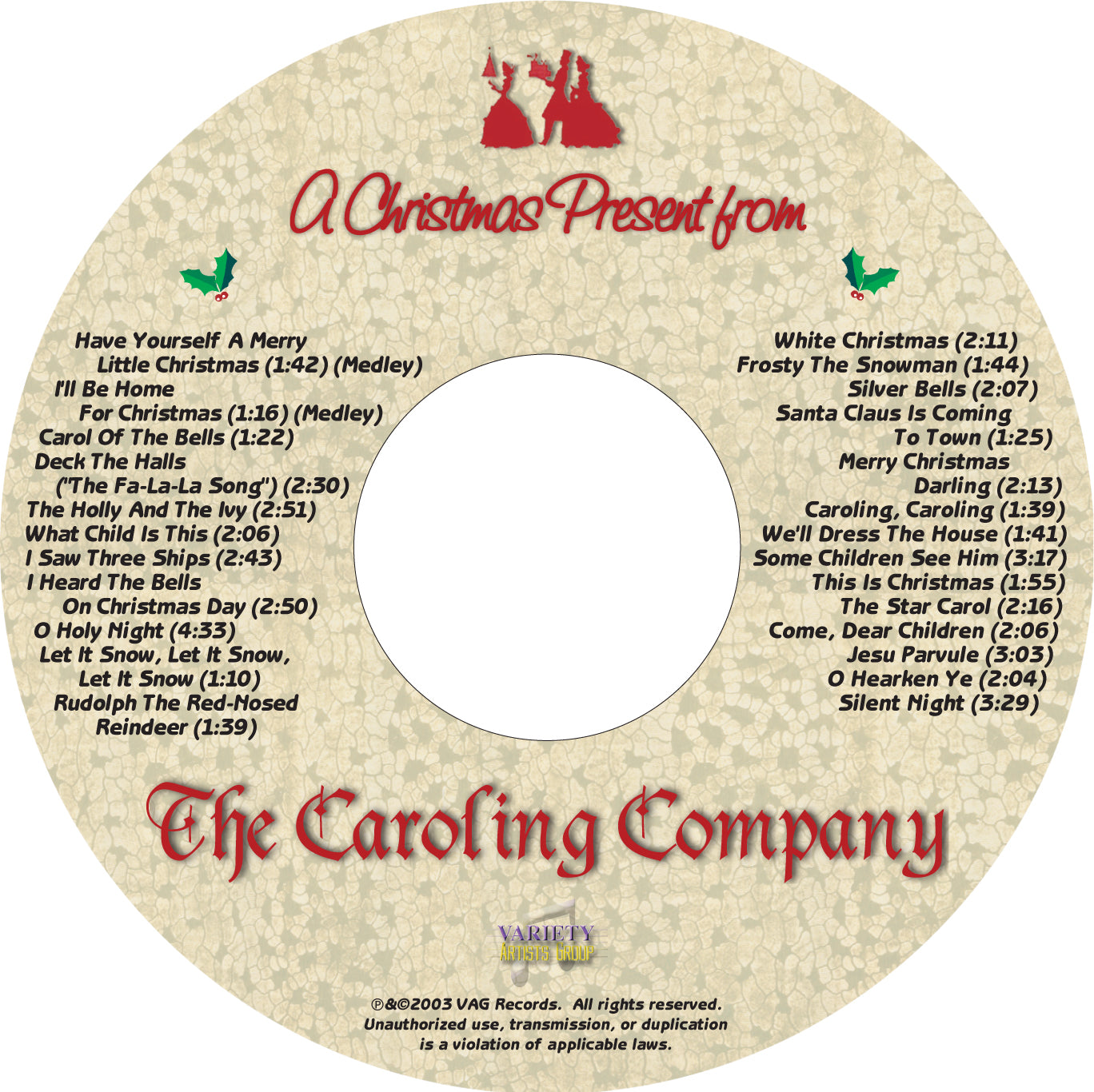 A Christmas Present from The Caroling Company CD