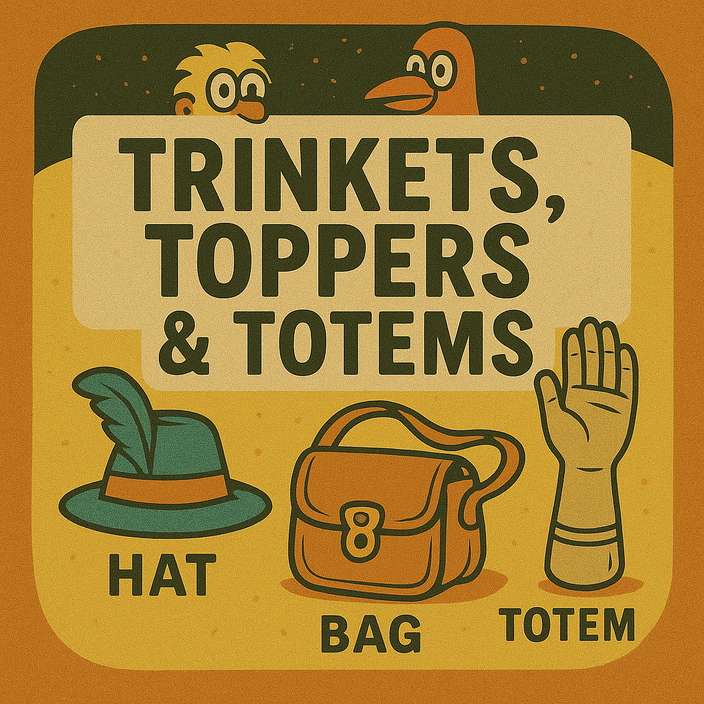 Trinkets, Toppers & Totems