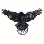 Vintage Viking Black Raven Hair Clip Duckbill Clip