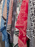 Organic Cotton Large Block Print Scarf