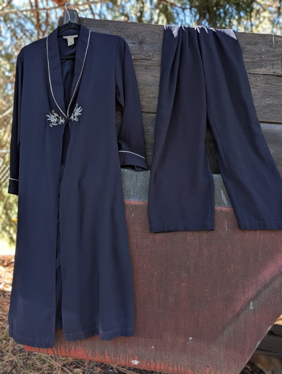 Vintage Cannabis Dressing Robe Set (2 pieces) Lounge Attire