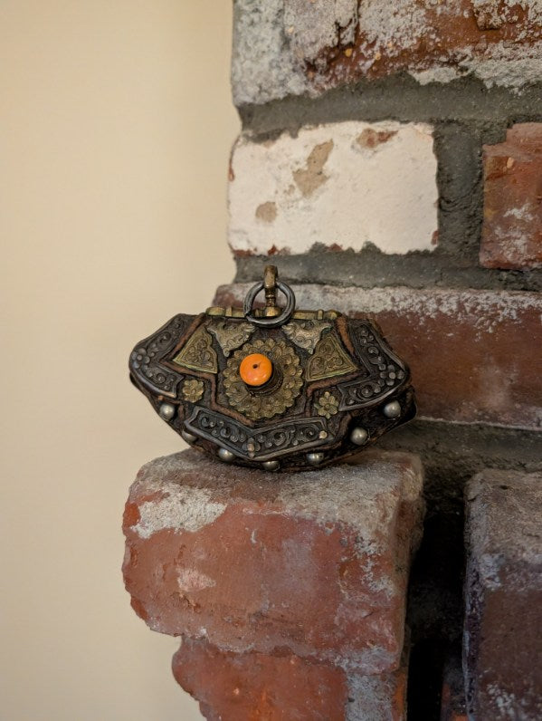 Ancient Tibetan Coin Purse Baghu 18-19th Century