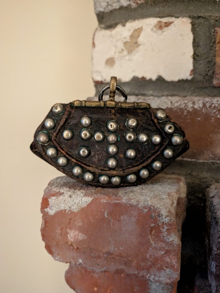 Ancient Tibetan Coin Purse Baghu 18-19th Century