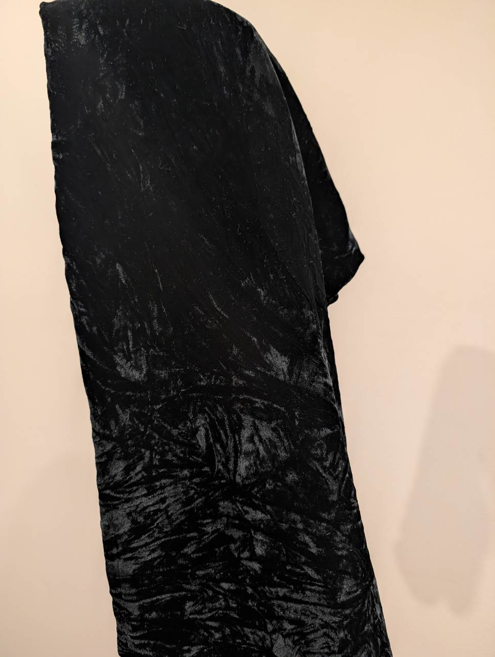 Black Velvet High Waisted Trousers Women's Size 12