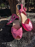 Swedish Hasbeen's  Pink Clogs size 39