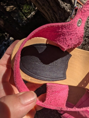 Swedish Hasbeen's  Pink Clogs size 39