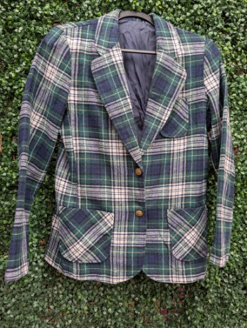 Edinburgh Plaid Vintage Blazer, AR