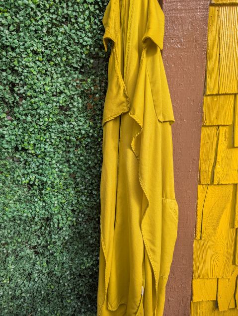 Chartreuse Trench Coat, Zara