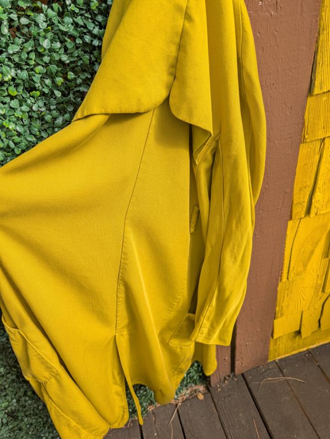 Chartreuse Trench Coat, Zara