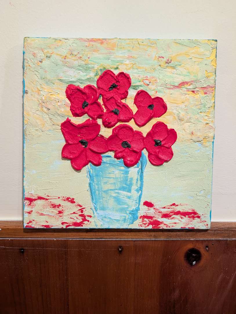Flowers that will not wilt' Original Painting by anonymous Artist