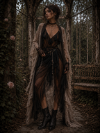 The Forgotten Manor : Cascade Wrap Gown