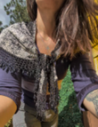 Fancy Fringe (vintage shawl w/ beadwork)