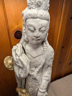 Vintage Kwan Yin (Guanyin) Lamp