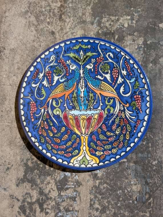 Armenian Ceramic Peacock Plate