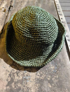 Collapsible Basket Weave Bucket Hat