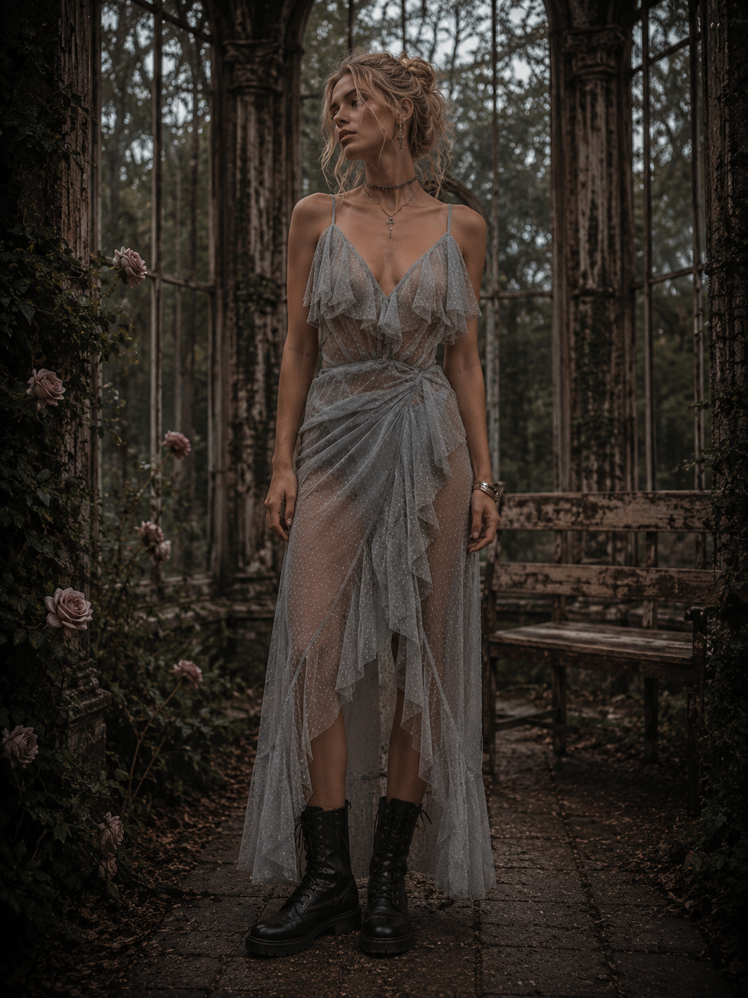 The Forgotten Manor : Cascade Wrap Gown