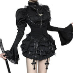 Halloween Halter Neck Vest Top Stylish Dark Aesthetic