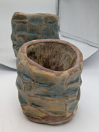 Unravel Arts,  Kurinuki Pot with tiny succulents