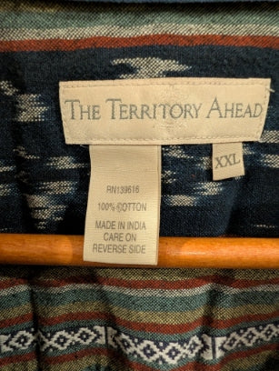 Tribal Cotton Button Down size XXL