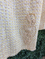 Ann Taylor Suit Embellished with Vintage Doileis
