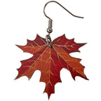 WOOD FALL LEAVES EARRING