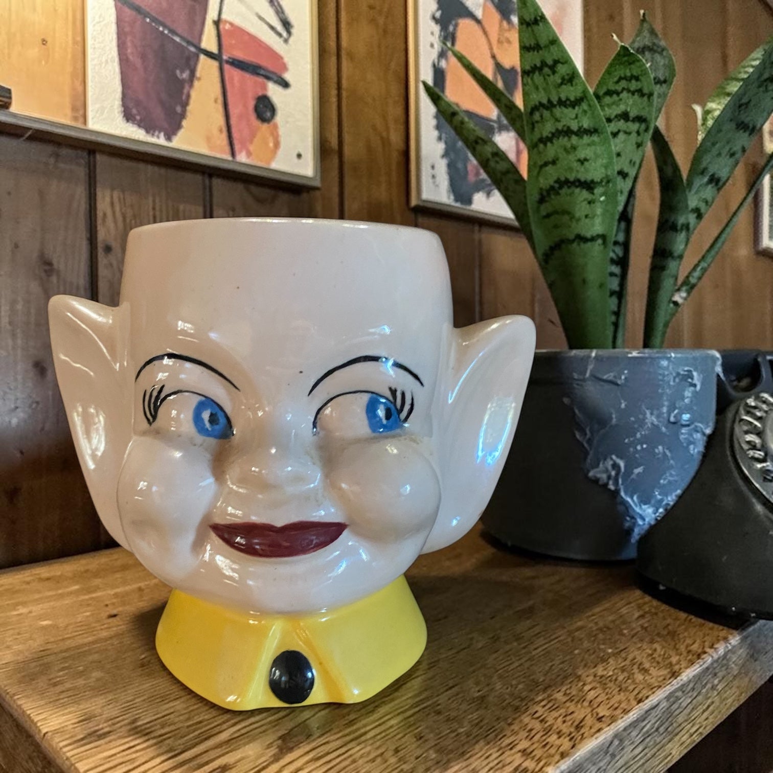 1950s Vintage MCM Pixie Elf Ceramic