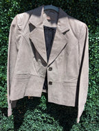 Metallic Leather Blazer (JGD)