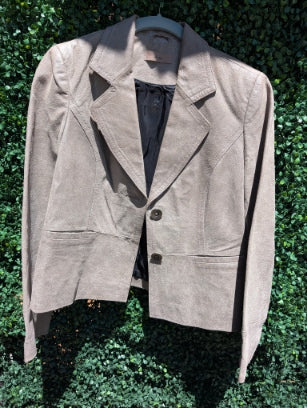 Metallic Leather Blazer (JGD)