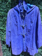 Cobalt Leather Jacket Hood (size XL) Vintage JGD