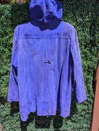 Cobalt Leather Jacket Hood (size XL) Vintage JGD