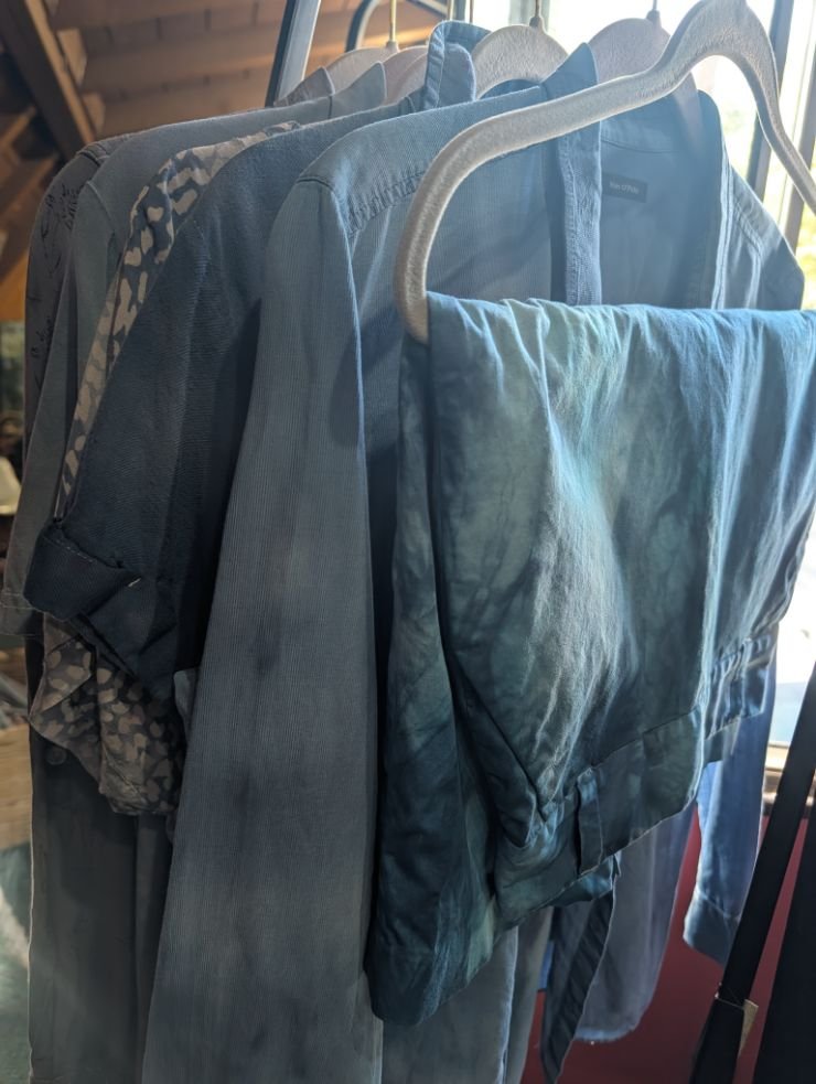 H2O collection hand dyed garments