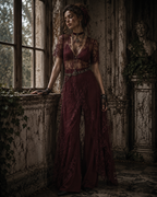Midnight Conservatory : Lace Gown