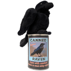 Shadow the Canned Raven - Bird Plush in a Can