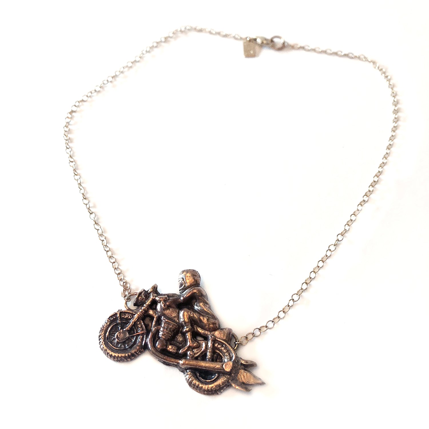 #202 Motorcycle Mama Necklace by Emily Burton