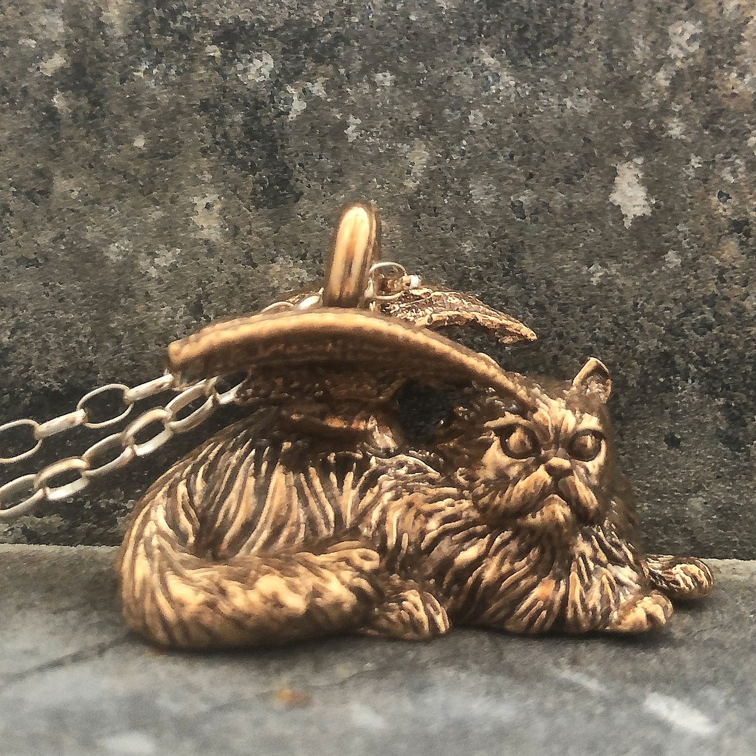 #203 Winged Cat Femi by Emily Burton