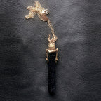 #205 Horned Cat Necklace by Emily Burton