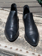 Pure Navy Western Leather Booties, Made in Spain Size 38 (7)