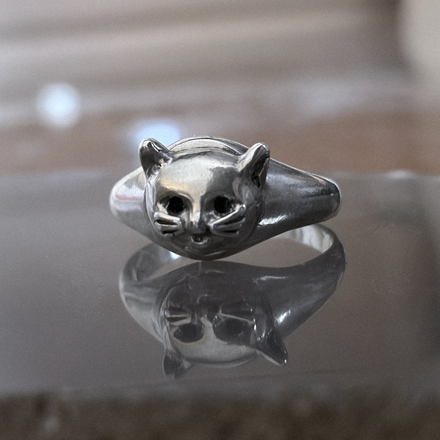 212 Cat Signet Ring Large by DHG Emily Burton