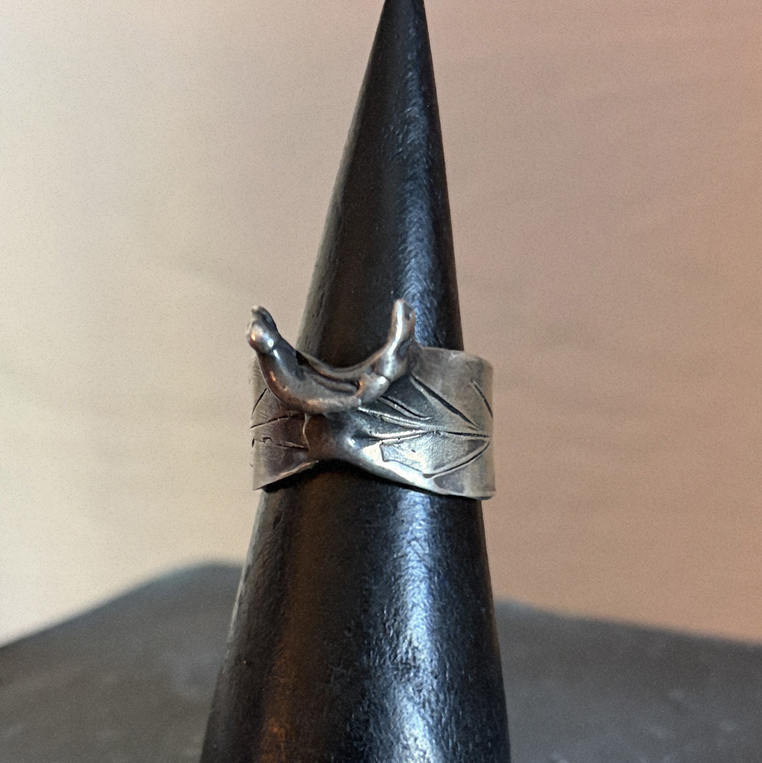 213 Organic Leaf Ring by DHG Emily Burton